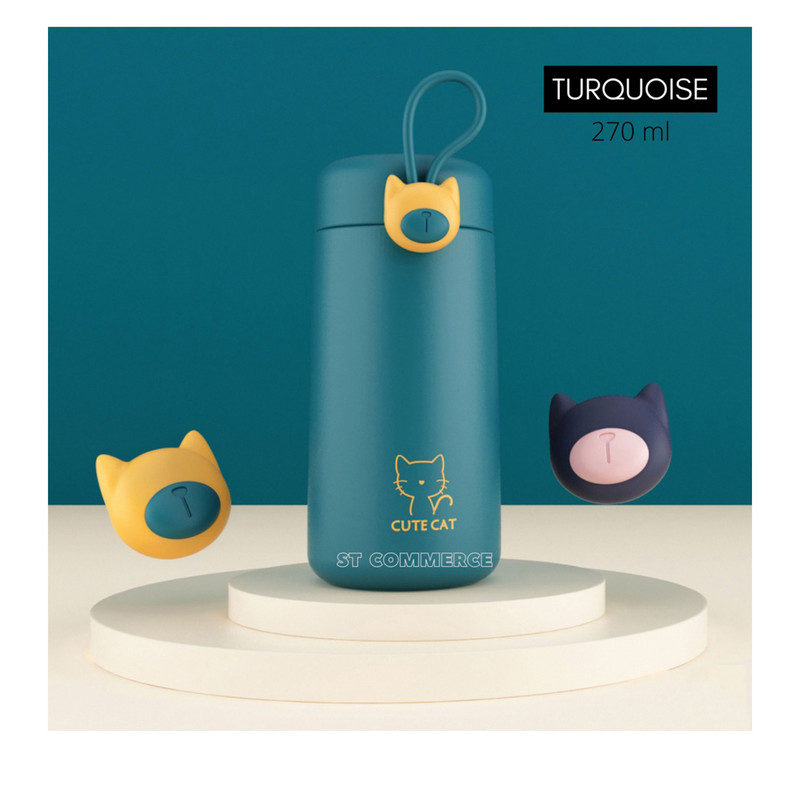 فلاسک کودک مدل گربه گنجایش 270 میلی لیتر