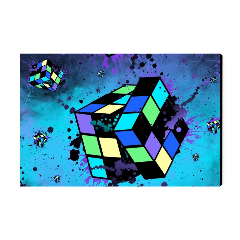 تابلو شاسی عرش مدل فانتزی مکعب روبیک کد As2017