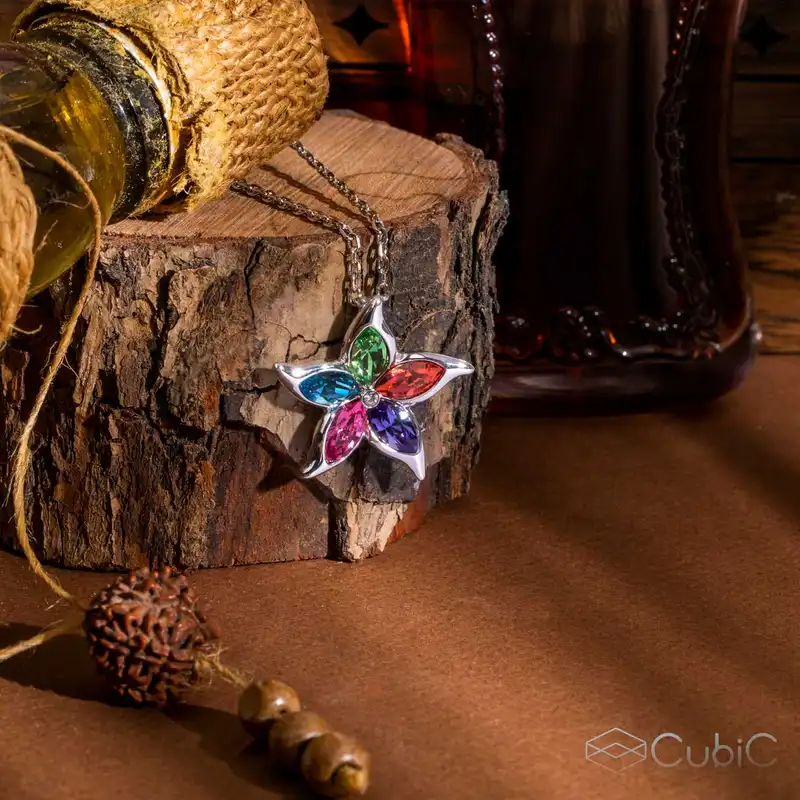 گردنبند زنانه کوبیک مدل QN-80940