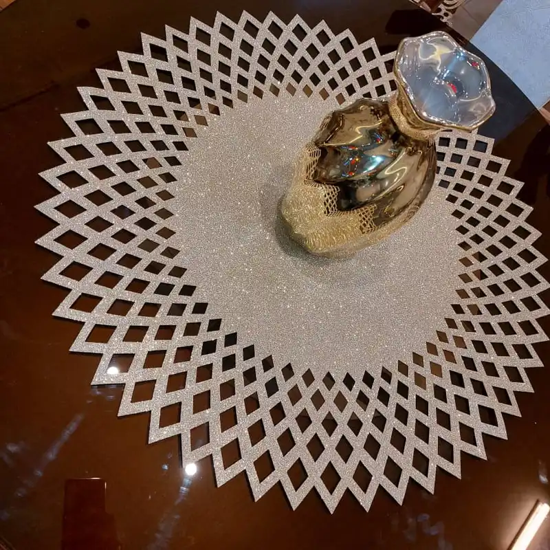 رومیزی مدل اکلیلی طرح آفتاب کد 70