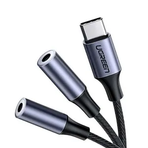 تبدیل 1 به 2 صدا استریو USB-C به 3.5 میلی متر یوگرین مدل 30732-AV144
