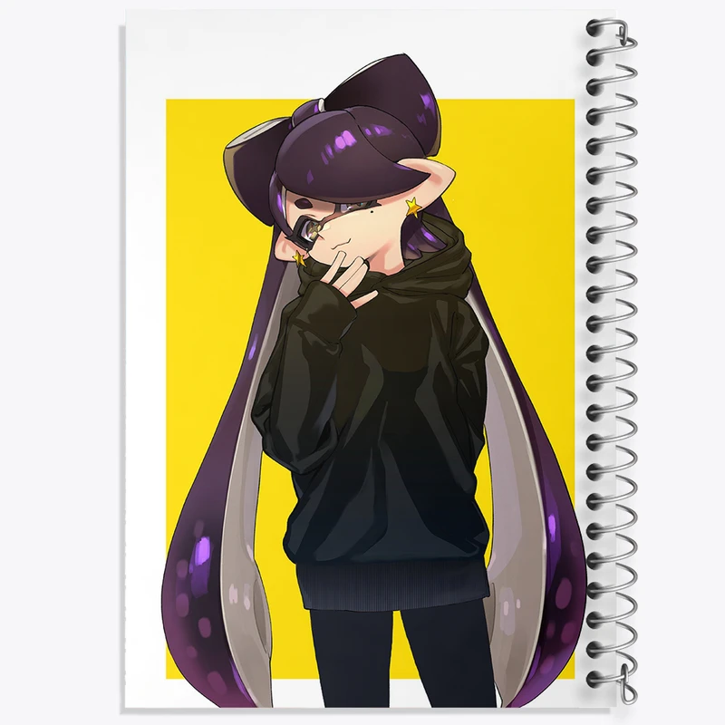 دفتر مشق 50 برگ خندالو طرح بازی اسپلاتون (Splatoon) کد 33315
