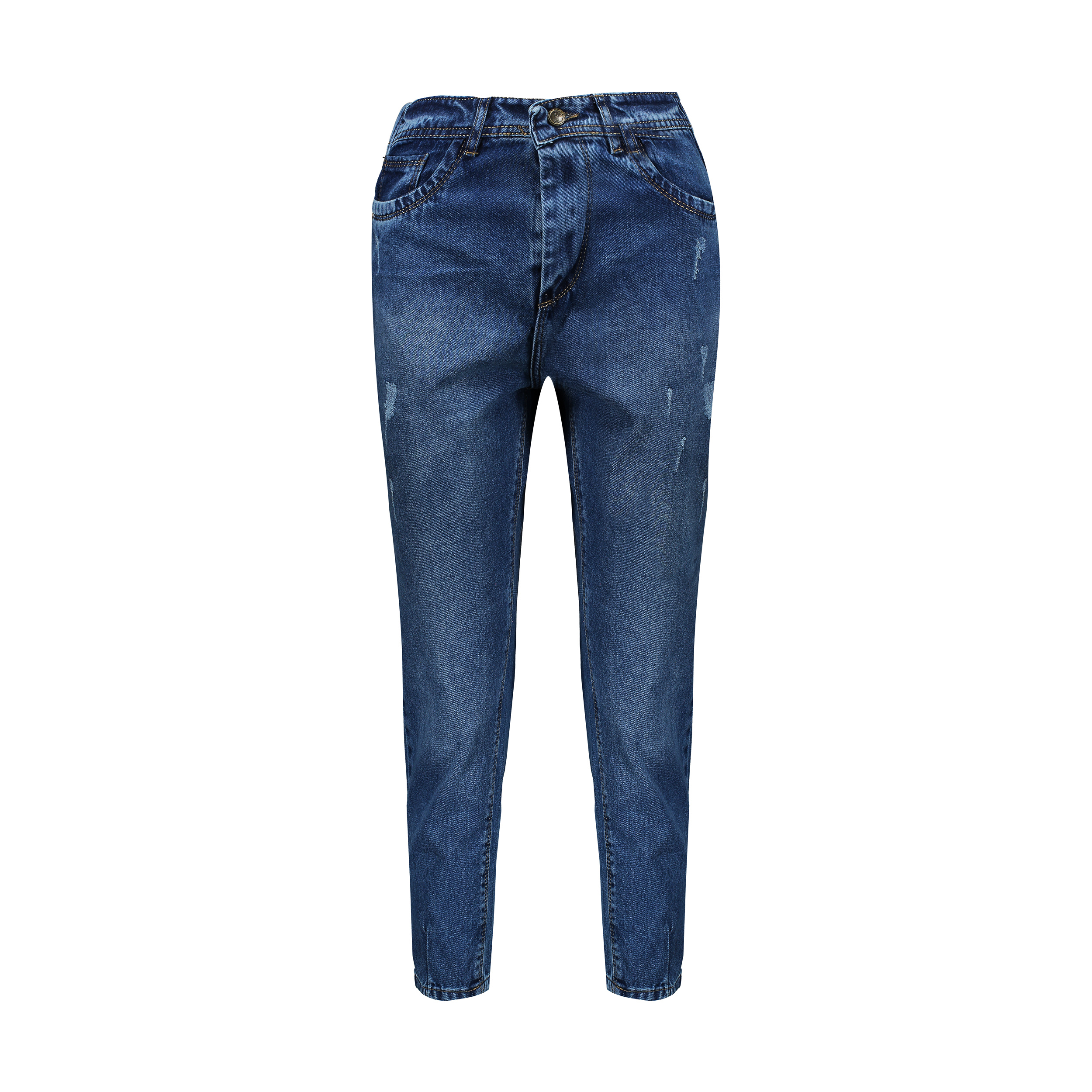 شلوار جین زنانه ویتالیت مدل مام فیت رنگ سرمه ای