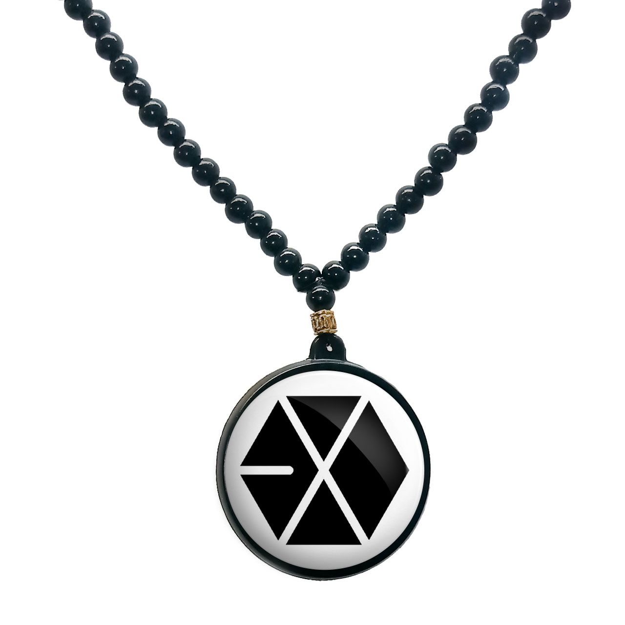 گردنبند پرمانه طرح exo کد pmd.14197 مدل دو طرفه