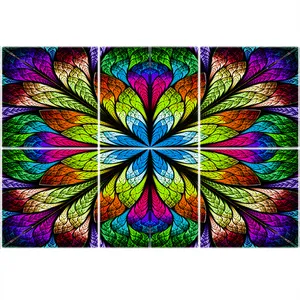 تایل سقفی آسمان مجازی طرح گل کد ST 6242-6 سایز 60x60 سانتی متر مجموعه 6 عددی