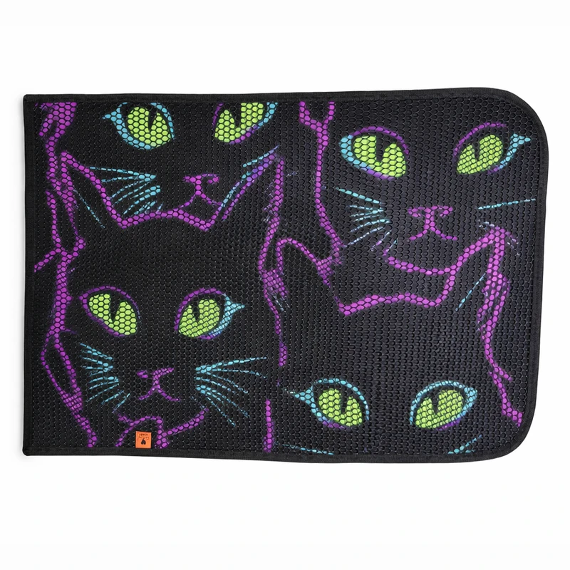 زیرانداز ظرف خاک گربه مدل طرح دار کد 06