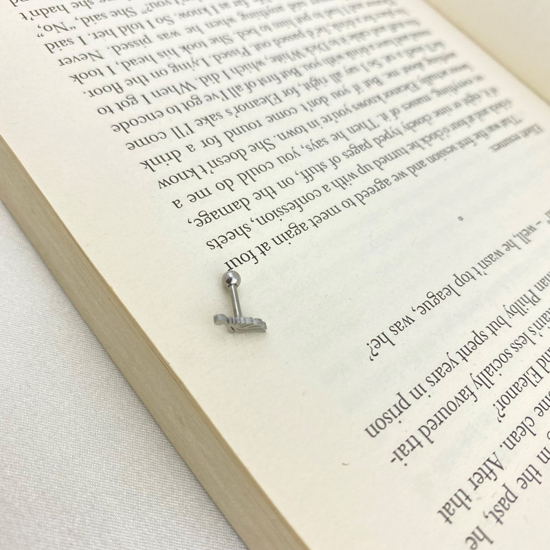 پیرسینگ گوش زنانه مدل پر بال کد P4332 پیرسینگ گوش زنانه مدل پر بال کد P4332