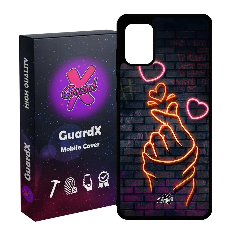 کاور گارد ایکس طرح Love مدل Glass10022 مناسب برای گوشی موبایل سامسونگ Galaxy A31