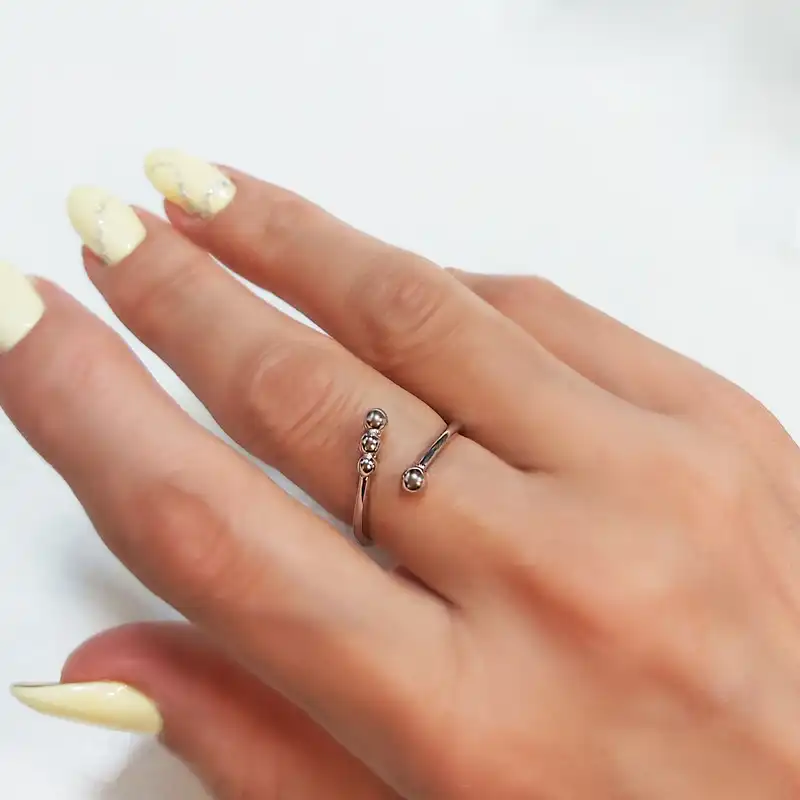 انگشتر نقره زنانه اقلیمه مدل AN147