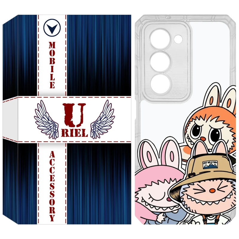 کاور یوریل مدل Clear کد 145 طرح لبوبو مناسب برای گوشی موبایل شیائومی Redmi 15 4G