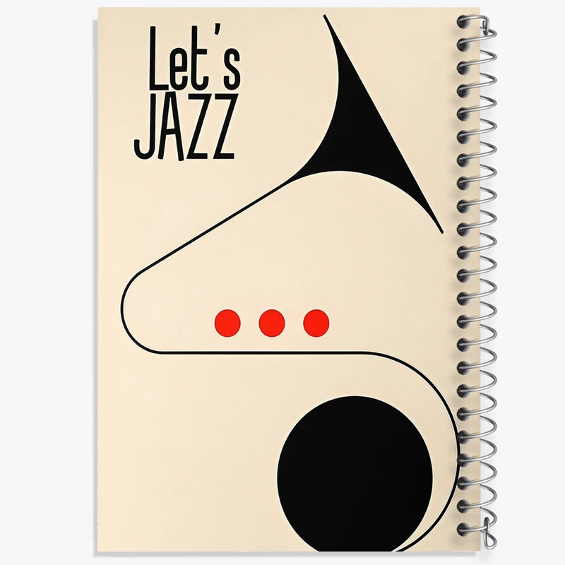 دفتر نقاشی 50 برگ خندالو طرح Let's Jazz کد F7439