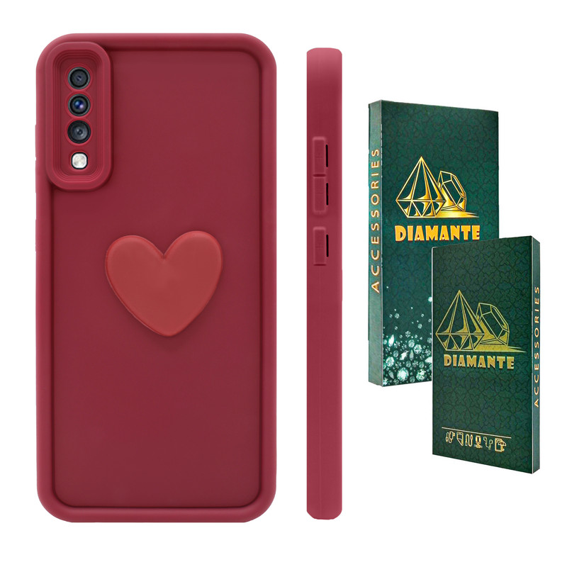 کاور دیامانته مدل Heart Gn مناسب برای گوشی موبایل سامسونگ Galaxy A70