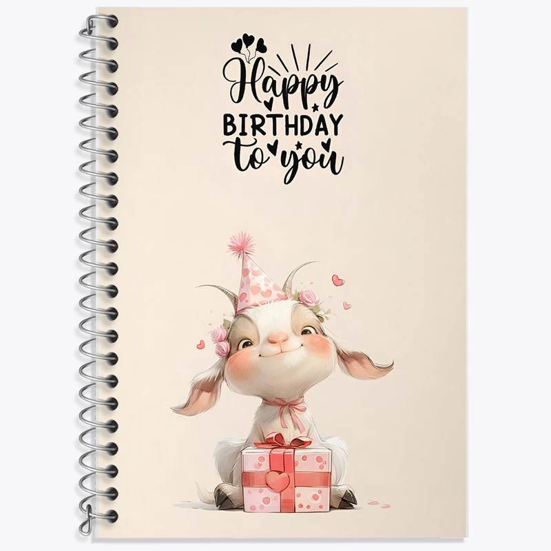 دفتر لغت 50 برگ خندالو طرح تولدت مبارک کد F5835