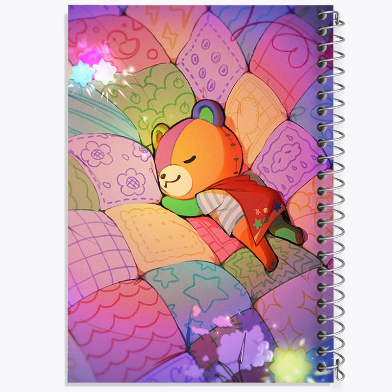 دفتر ژورنال نویسی 50 برگ خندالو مدل نقطه ای طرح بازی انیمال کراسینگ (Animal Crossing) کد 32643