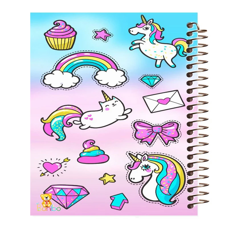 دفتر مشق 100 برگ بانیبو طرح  یونیکورن کد 940