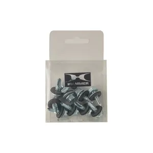 پیچ سرمته هامر مدل شیروانی واشردار کد 20mm بسته 10 عددی