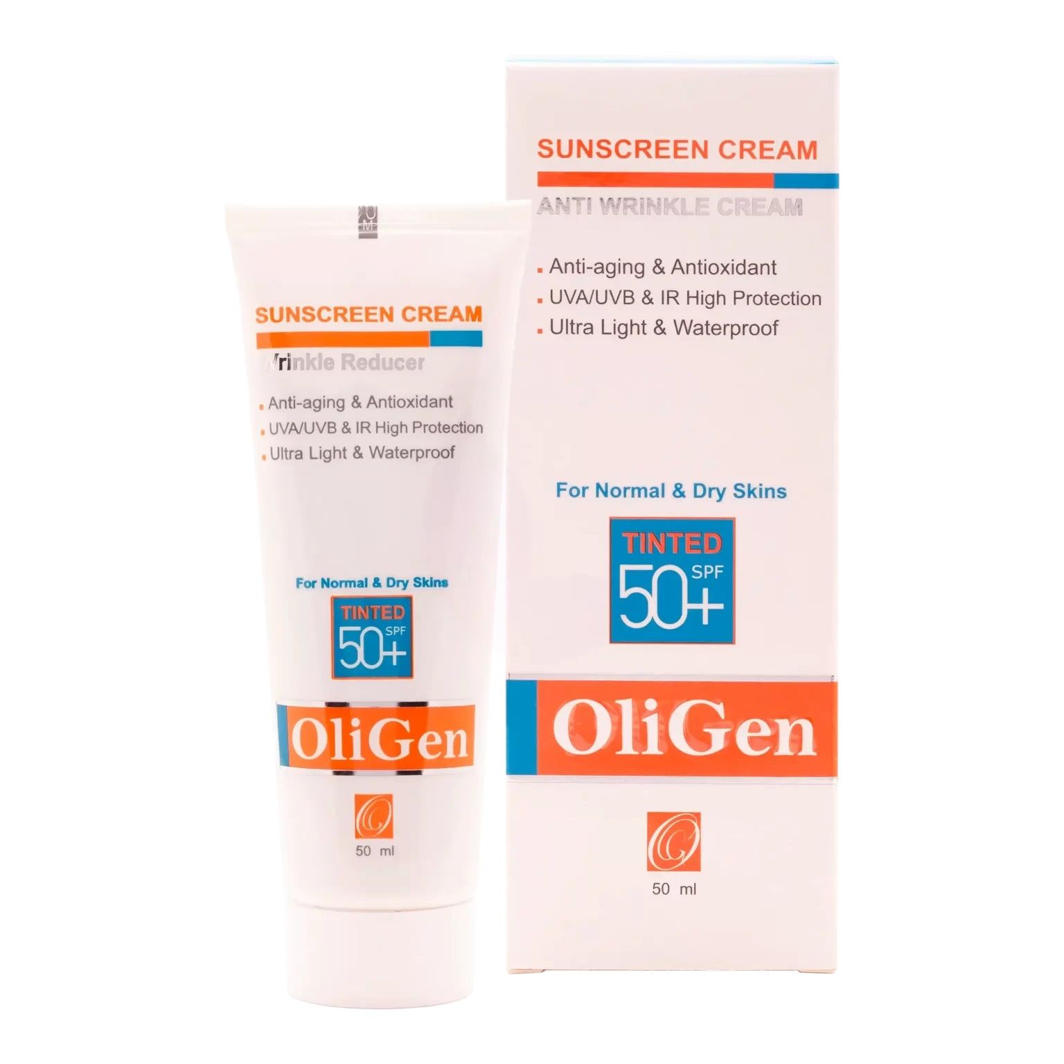 کرم ضد آفتاب رنگی الی ژن spf 50 مدل 03 مناسب پوست های خشک و حساس حجم 50 میلی لیتر -  - 2