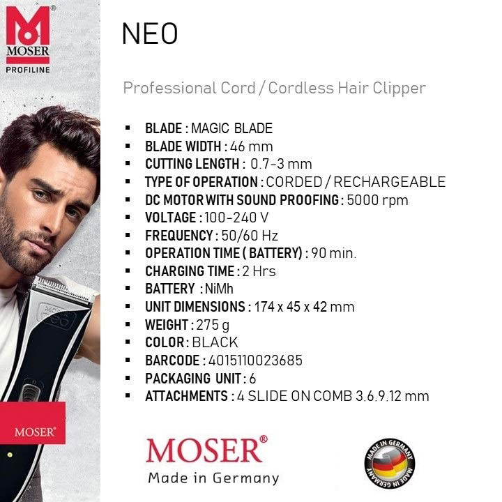 ماشین اصلاح موی سر و صورت موزر مدل NEO