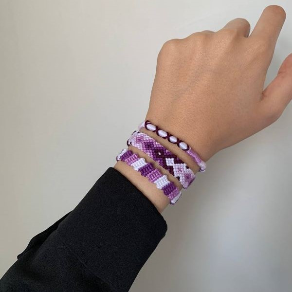 دستبند دست‌ساز زنانه مدل دوستی مجموعه 3 عددی