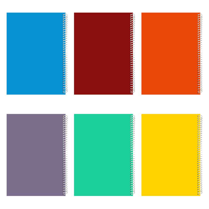 دفتر مشق 100 برگ مدل color 06 بسته 6 عددی