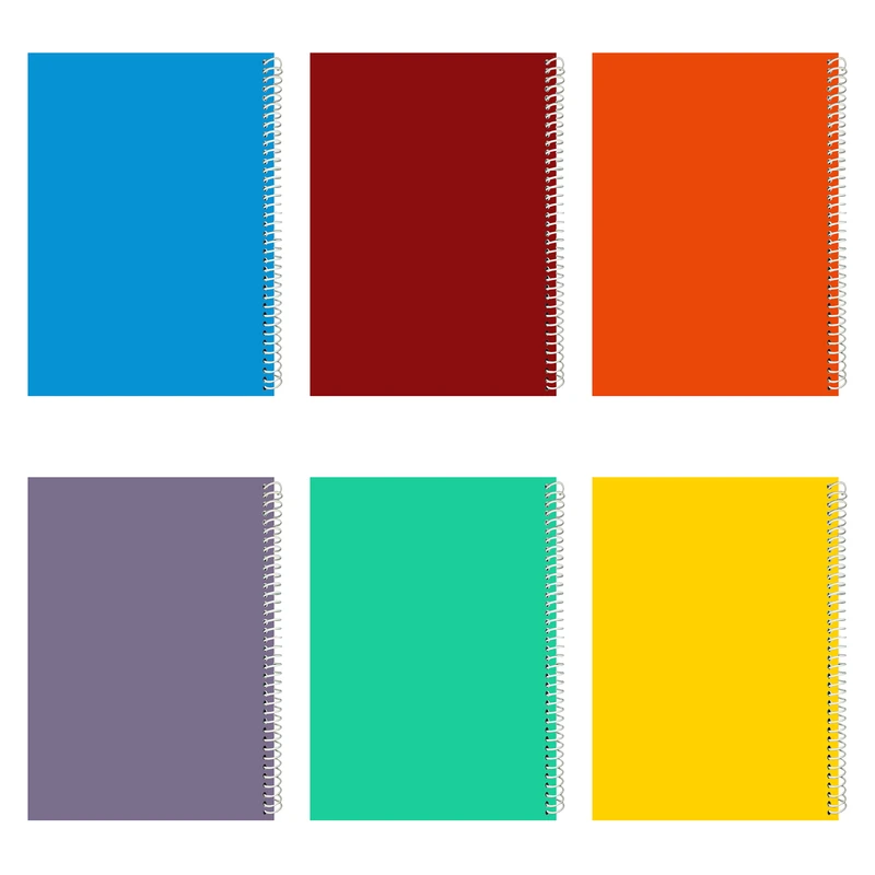 دفتر مشق 100 برگ مدل color 06 بسته 6 عددی