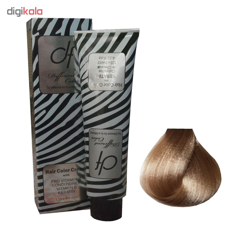 رنگ مو دیفرنت سری هایلایت مدل Keratin شماره 9.25 حجم 125 میلی لیتر رنگ بلوند شنی خيلي روشن