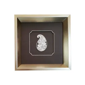 تابلو معرق مس مدل بته جقه ملیله نقره کد 0039