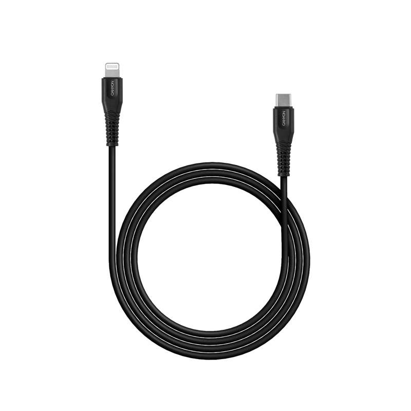 کابل تبدیل USB-C به لایتنینگ کنیون مدل MFI-4 طول 1.2 متر