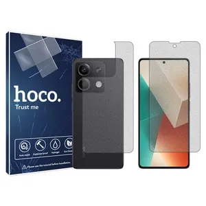 Hoco HyMTT model matte screen protector suitable for Xiaomi Redmi Note 13 mobile phone along with the back protector