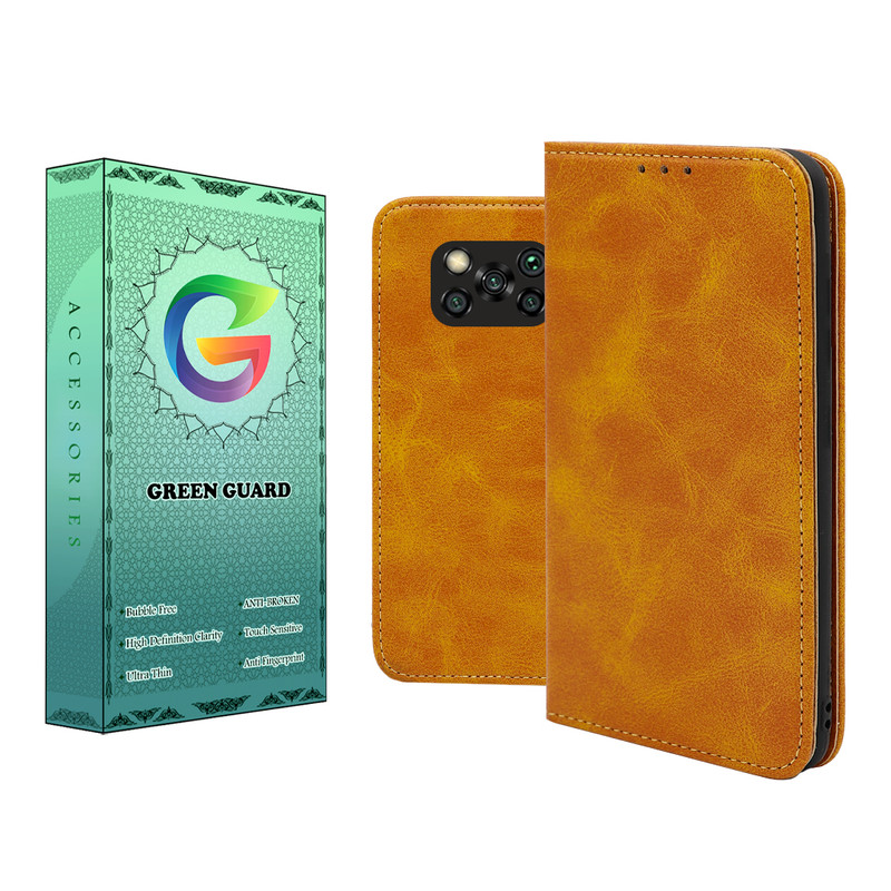 کیف کلاسوری گرین گارد طرح چرمی مدل Bitta مناسب برای گوشی موبایل شیائومی Poco X3 / X3 Pro / X3 NFC