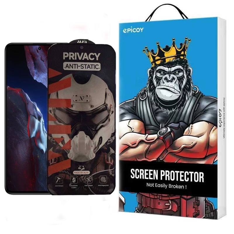 محافظ صفحه نمایش حریم شخصی اپیکوی مدل Alpha مناسب برای گوشی موبایل شیائومی Poco F5 Pro / F5 / F4 GT / F4 / F3 GT / F3 / F2 Pro