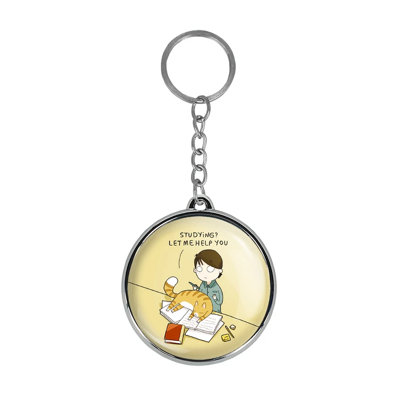 جاکلیدی خندالو طرح گربه مدل دوطرفه کد 2329623295