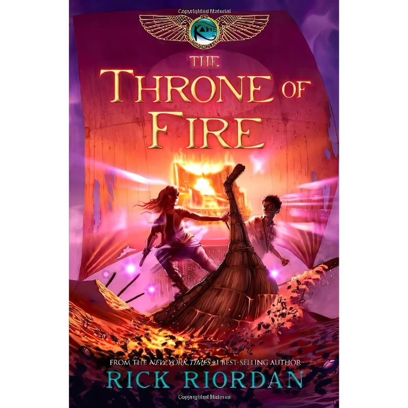 کتاب The Throne of Fire اثر Rick Riordan انتشارات Disney-Hyperion