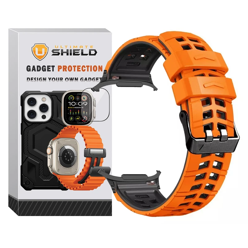 بند آلتیمیت شیلد مدل Rebbit BL مناسب برای ساعت هوشمند سامسونگ Galaxy Watch 7 Ultra 47mm