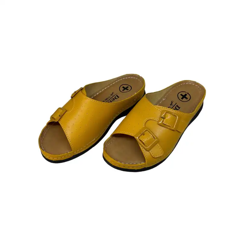 دمپایی زنانه مدل DZR 127 ZRB2 بیاله رنگ زرد