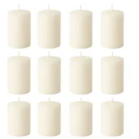 شمع استوانه ای بدون بو مدل 6 زمان اتمام 8 ساعت مجموعه 12 عددی