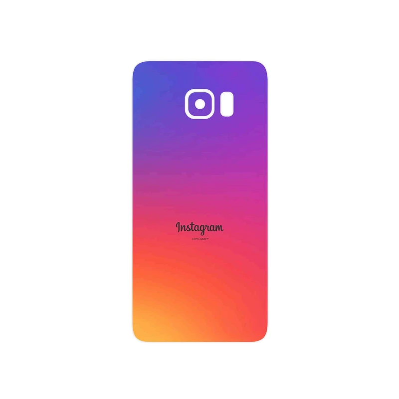 برچسب پوششی ماهوت مدل Instagram مناسب برای گوشی موبایل سامسونگ Galaxy S6 Edge