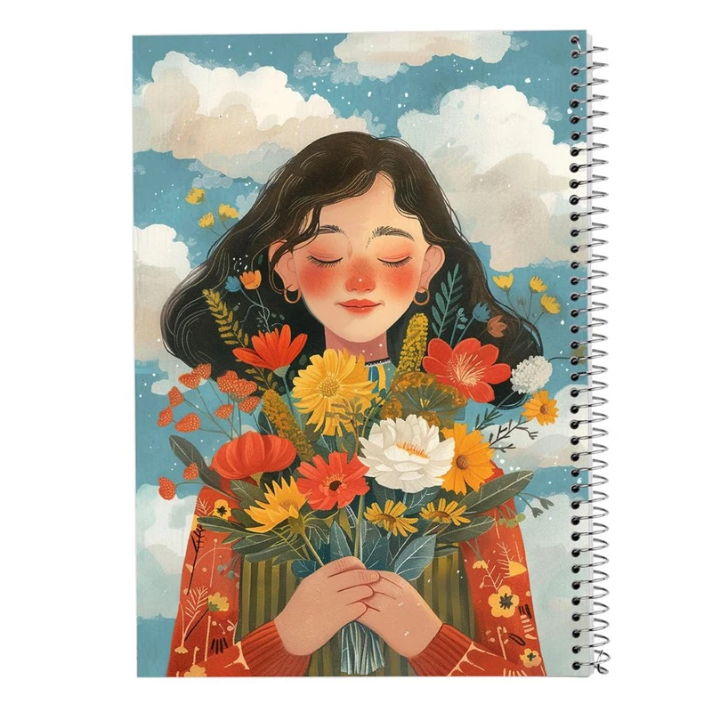 دفتر شطرنجی 50 برگ مدوپد طرح دخترانه کد DF15856