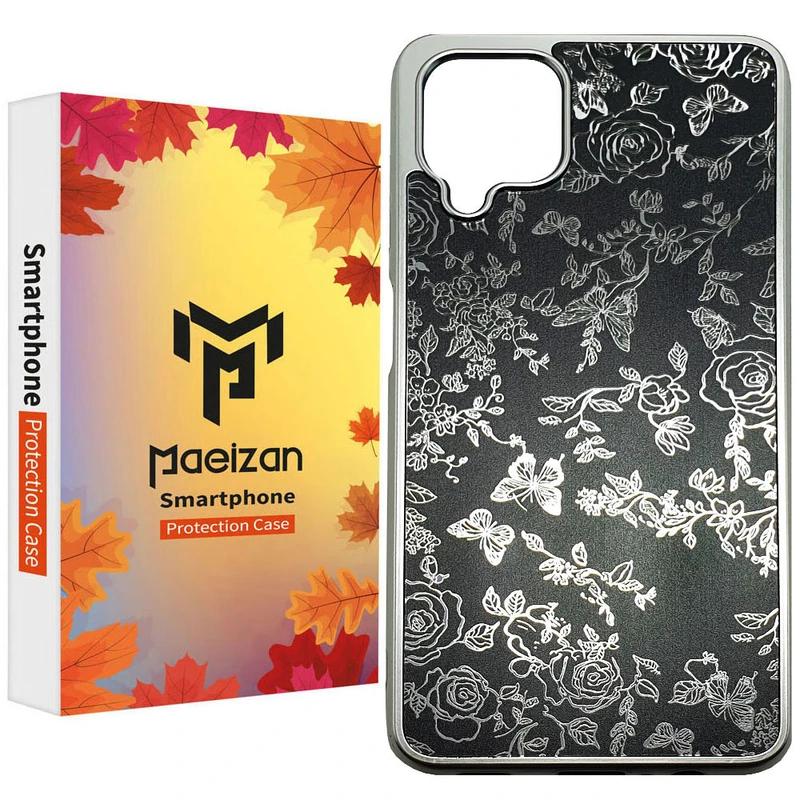 کاور پاییزان مدل Dark Flowers طرح لاکچری مناسب برای گوشی موبایل سامسونگ Galaxy A12 / M12 / F12 