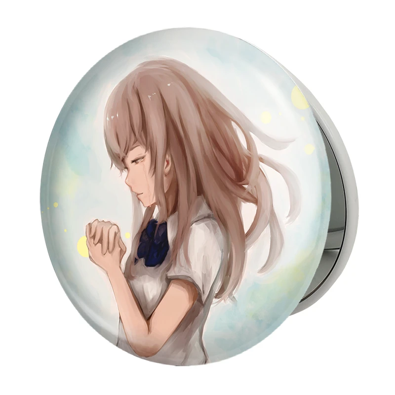 آینه جیبی خندالو طرح شوکو نیشیمیا انیمه سایلنت ویس A Silent Voice مدل تاشو کد 15775 