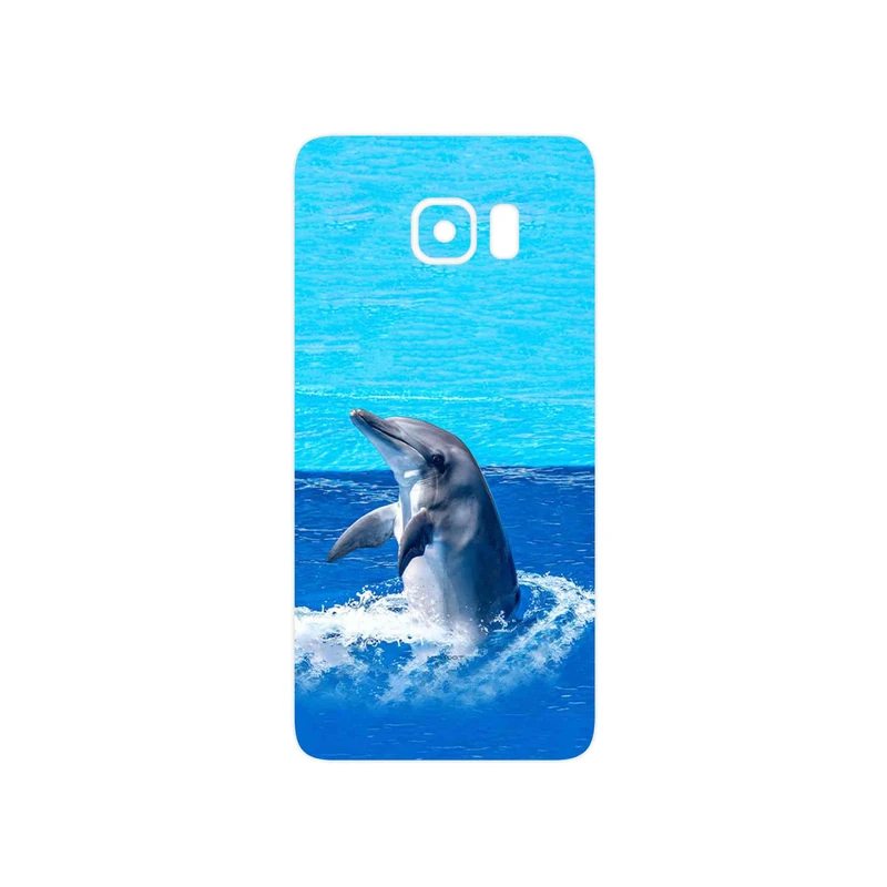 برچسب پوششی ماهوت مدل Dolphin مناسب برای گوشی موبایل سامسونگ Galaxy S6 Edge