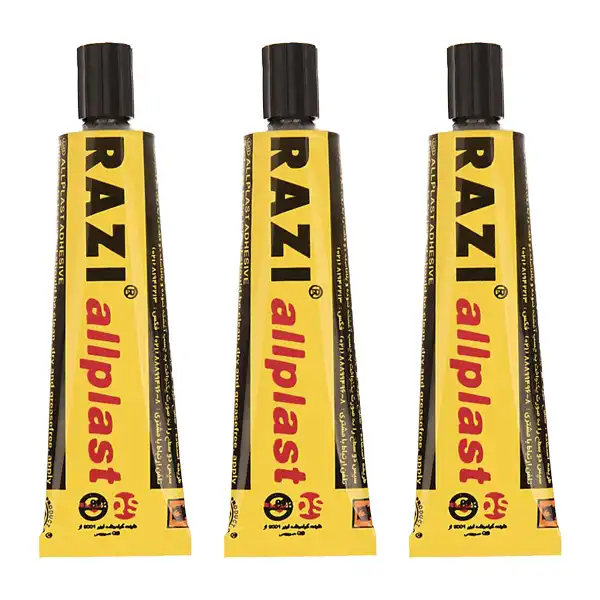 چسب رازی مدل Allplast  کد FN21 حجم 30 میلی لیتر بسته چهار عددی