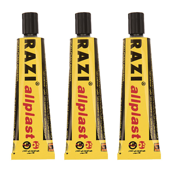 چسب رازی مدل Allplast کد FN23 حجم 30 میلی لیتر بسته شش عددی