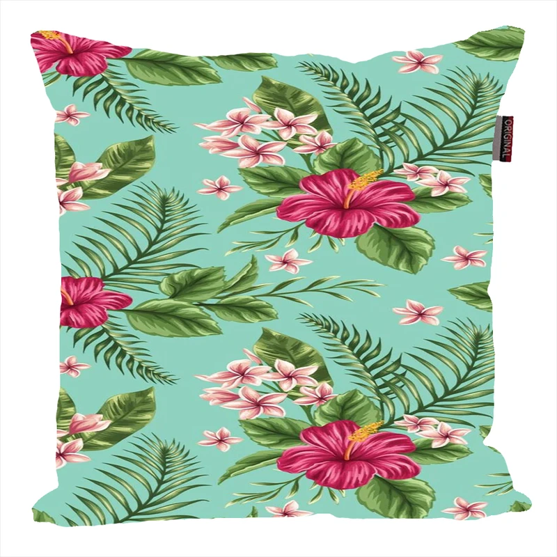 کوسن ناریکو مدل فانتزی طرح برگ گل گیاه کد 04619