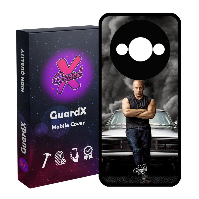 کاور گارد ایکس طرح Vin Diesel مدل قاب Glass10183 مناسب برای گوشی موبایل شیائومی Redmi A3 4G/ A3X 4G/ Poco C61