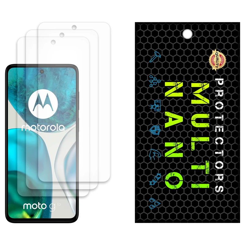 محافظ صفحه نمایش مات مولتی نانو مدل X-S3M مناسب برای گوشی موبایل موتورولا Moto G52 بسته سه عددی