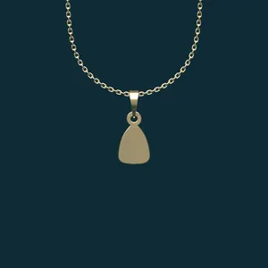 گردنبند طلا 18 عیار زنانه مدوپد مدل هندسی کد AA2-1-1001