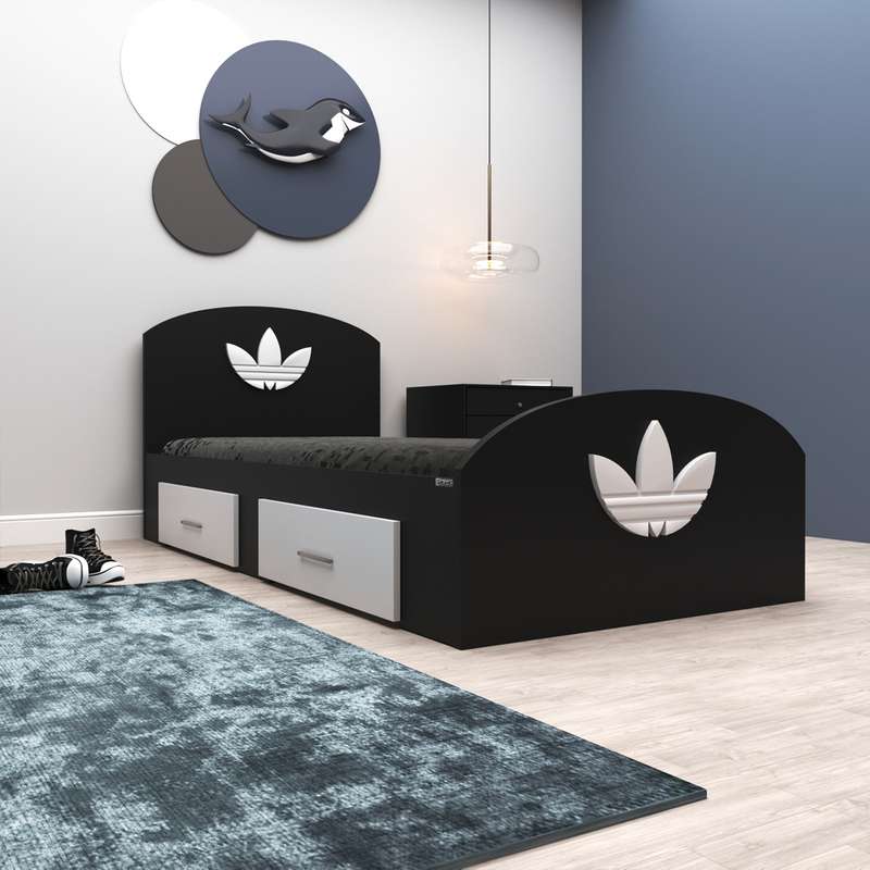 تخت خواب یک نفره اعیان مدل FH461 طرح اسپرت سایز 200×90 سانتی متر