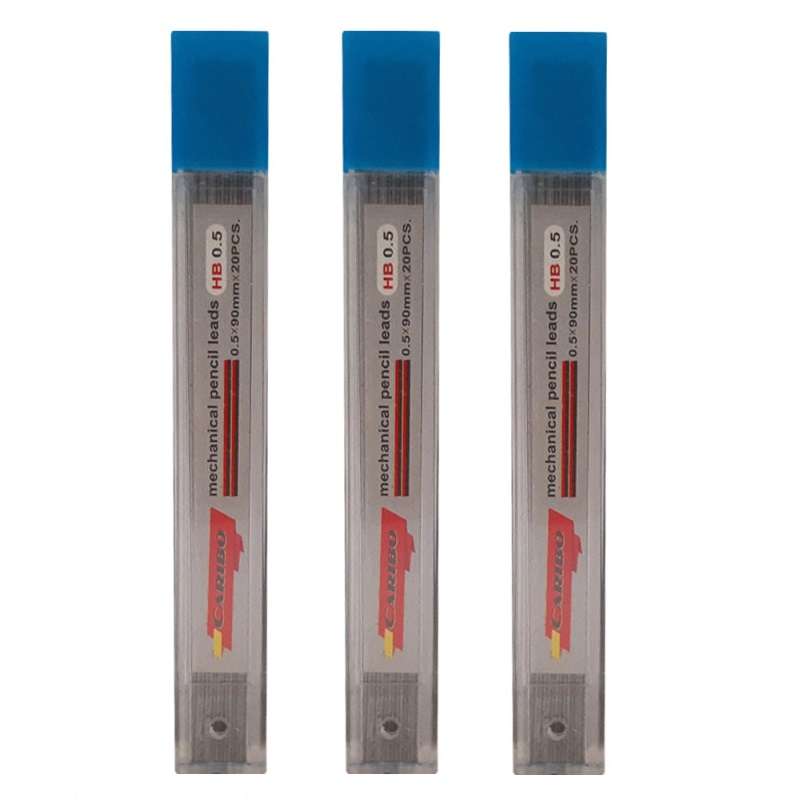 نوک مداد نوکی 0.5 میلی متری کاریبو کد 007 بسته 3 عددی