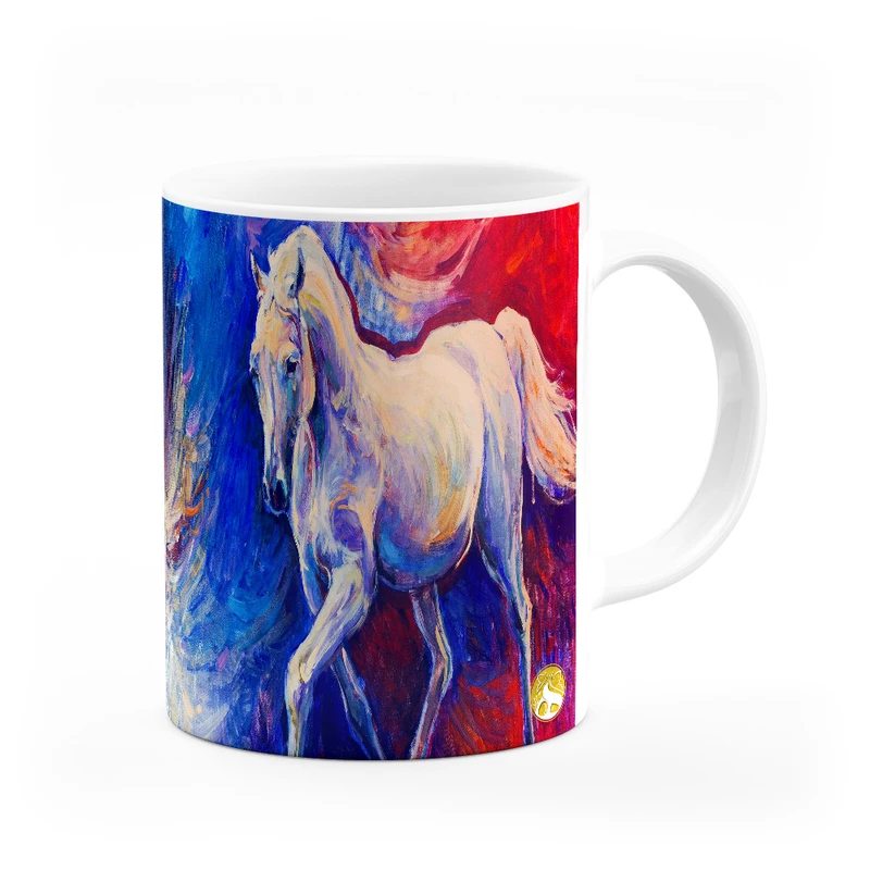 ماگ هومرو طرح نقاشی دخترونه مدل MG7974